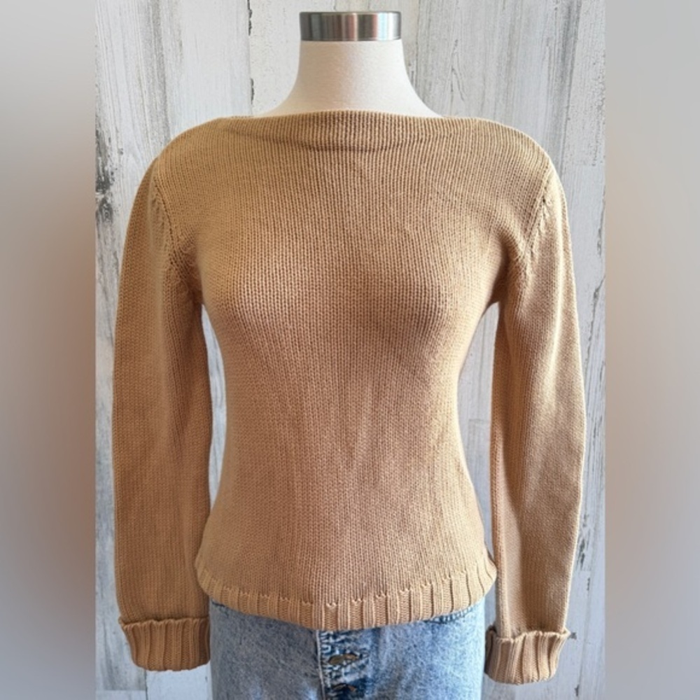 J.Crew 100% Cotton Ribbed Sweater‎ - Size XS - Beige Knit
Classic basic
